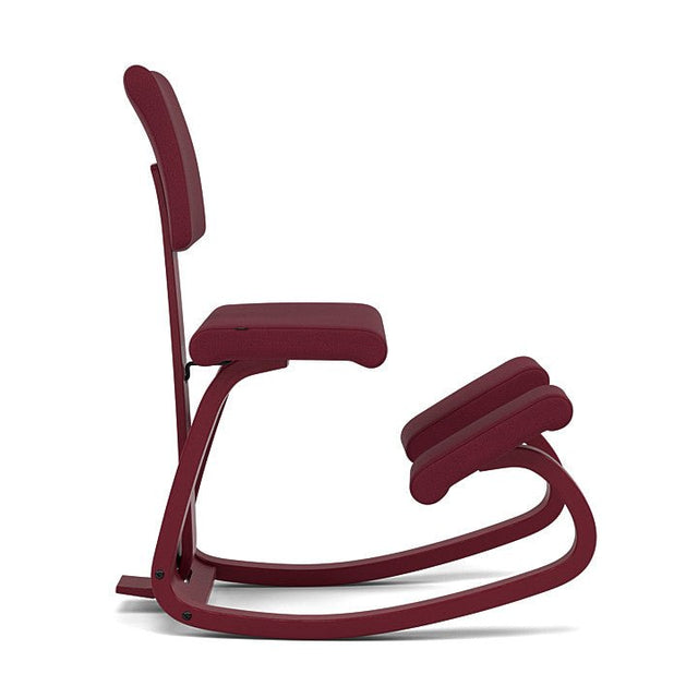 Varier Kniestuhl Variable Plus Monochrome mit Rückenlehne in Plum – ergonomischer Kniestuhl von Peter Opsvik