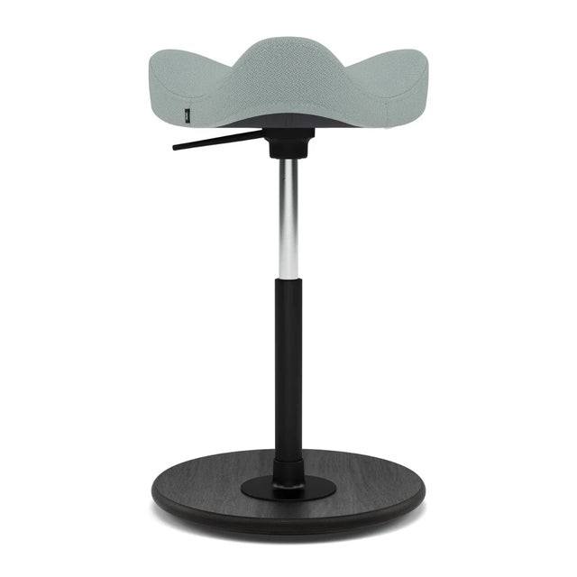 Varier Move Sattelhocker höhenverstellbar, Holzbasis Schwarz, Bezug Tonal 67089, Packshot