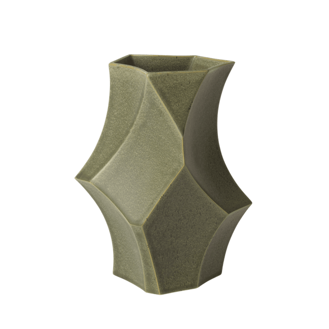 Vase Cueva Small Dark Sage - ferm LIVING - DesignWe.Love