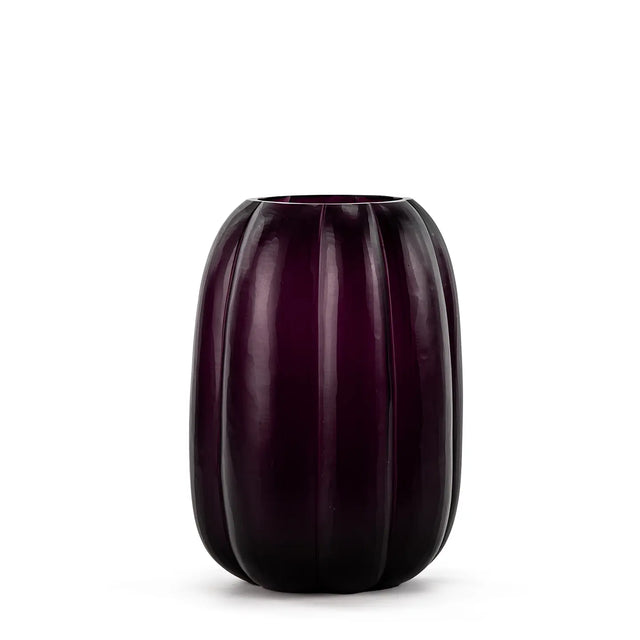 Vase Lalibela L Amethyst – Guaxs mundgeblasenes Glas H 28