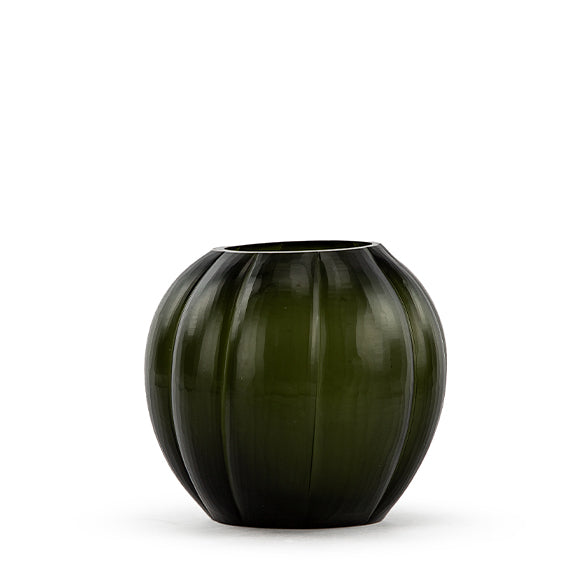 Vase Lalibela M Black Steelgrey – Guaxs mundgeblasenes Glas H 20
