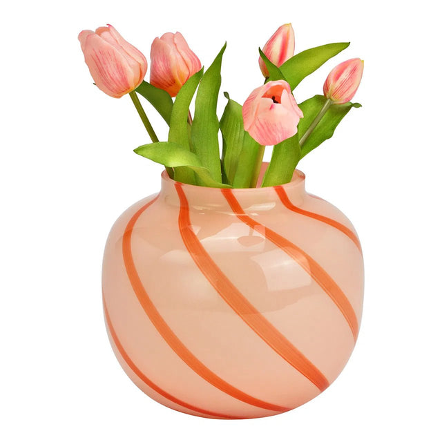 Vase Pink/Rot gestreift - DesignWe.Love