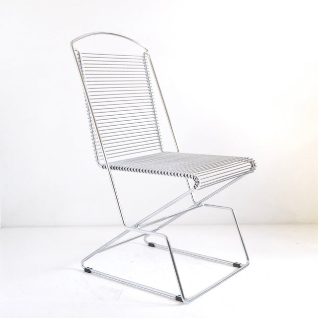 Vintage Chrom Esszimmerstuhl Till Behrens für Schlubach 80er - DesignWe.Love