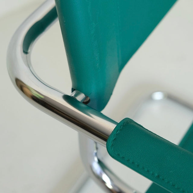 Vintage Freischwinger Türkis B34 Marcel Breuer Stil - DesignWe.Love