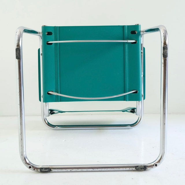 Vintage Freischwinger Türkis B34 Marcel Breuer Stil - DesignWe.Love
