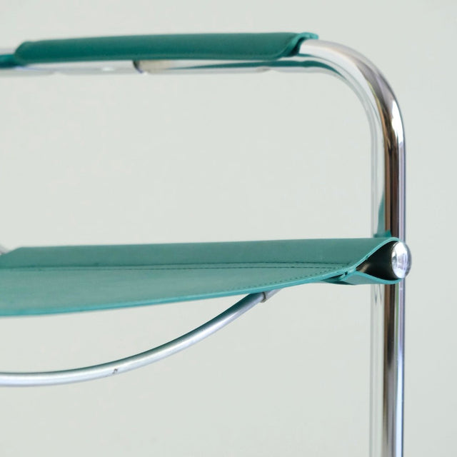 Vintage Freischwinger Türkis B34 Marcel Breuer Stil - DesignWe.Love