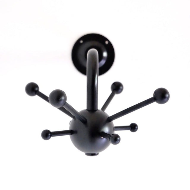 Vintage Garderobe Sputnik schwarz - Osvaldo Borsani Space Age - DesignWe.Love
