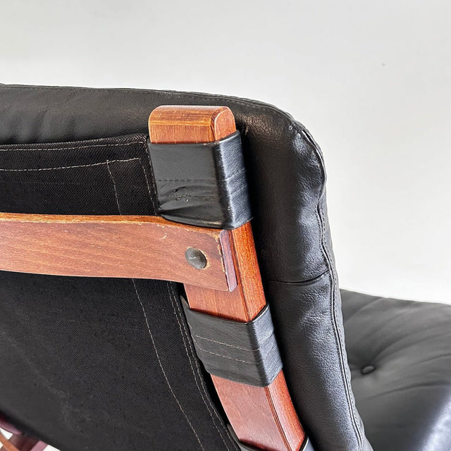 Vintage Sessel mit Ottoman Siesta - Ingmar Relling für Rybo Rykken Co - DesignWe.Love