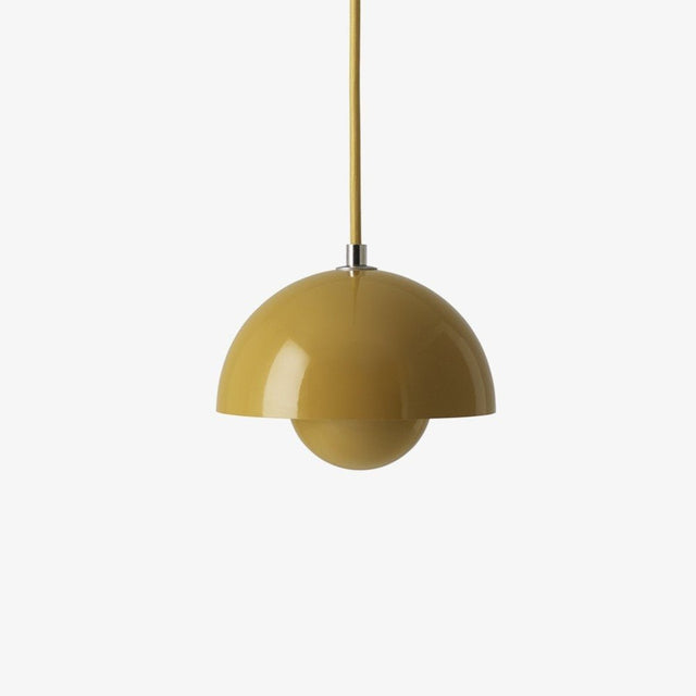 Flowerpot VP10 Pendelleuchte in Mustard von &Tradition – Verner Panton