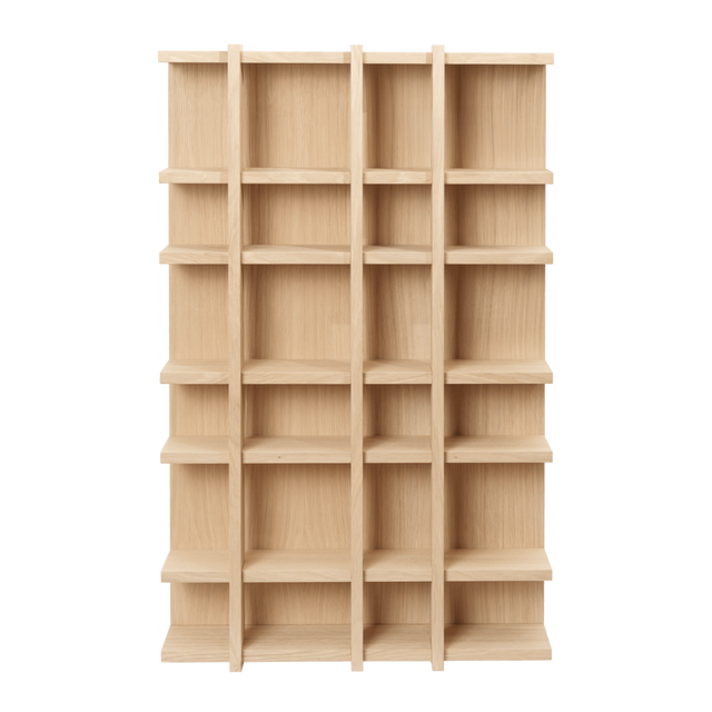 Wandregal Tilem - 4x6 - Natural Oak - ferm Living