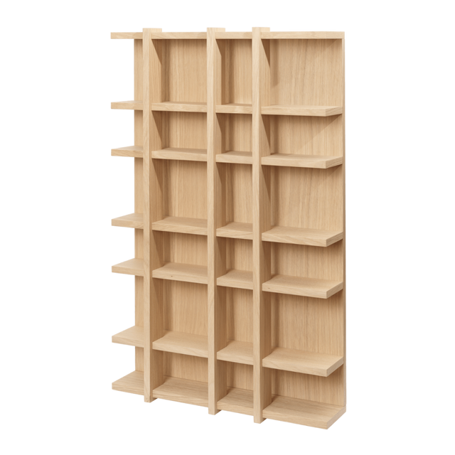 Wandregal Tilem - 4x6 - Natural Oak - ferm Living