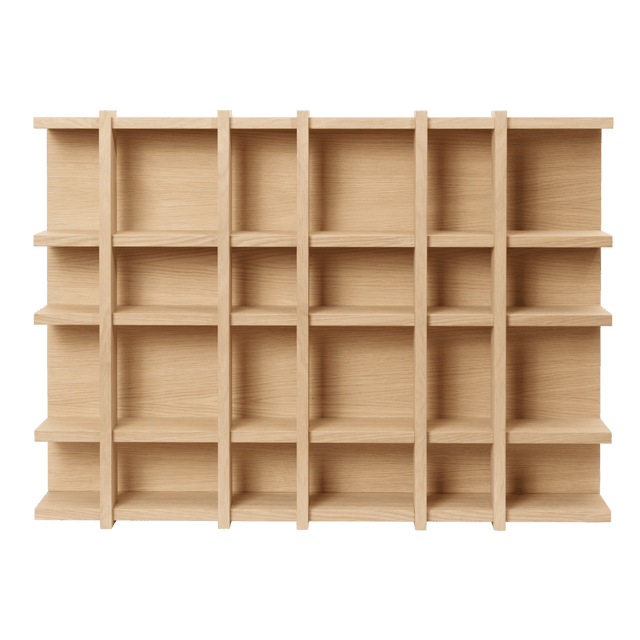Wandregal Tilem - 6x4 - Natural Oak - ferm Living - DesignWe.Love