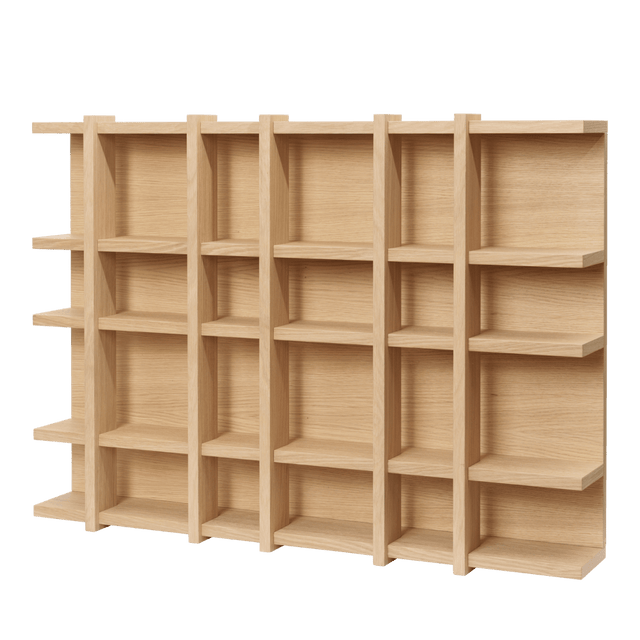 Wandregal Tilem - 6x4 - Natural Oak - ferm Living - DesignWe.Love