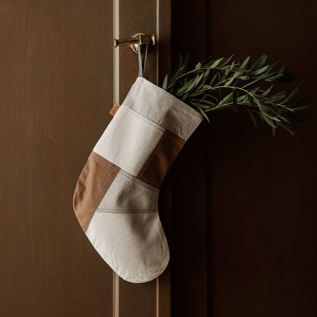 Weihnachtsstrumpf Tonal Beige - ferm LIVING