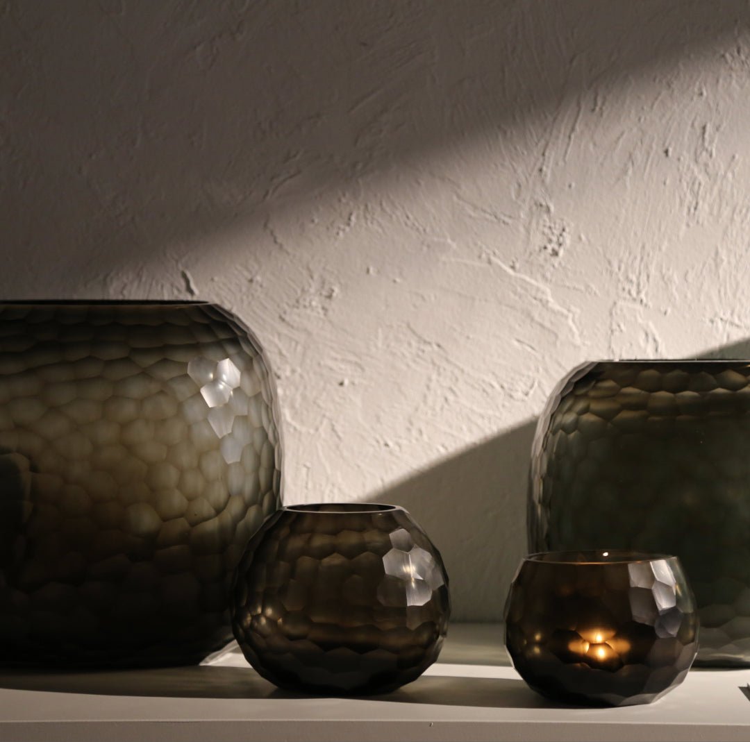 Vase Somba S Indigo/Smokegrey H 12 - Guaxs – DesignWe.Love