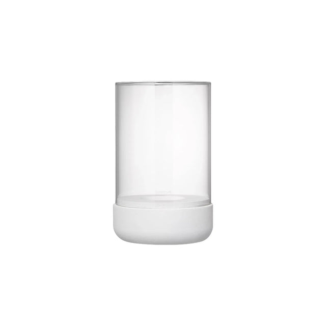 Windlicht Beton und Glas Calma Lilly White - Blomus