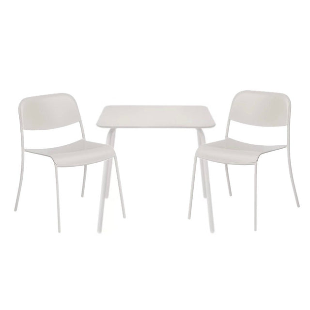 YUA Outdoormöbel Set Tisch und Stühle Silk Gray - Blomus - DesignWe.Love