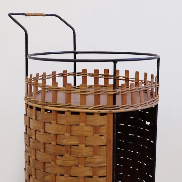 Bar trolley round - Midcentury serving trolley