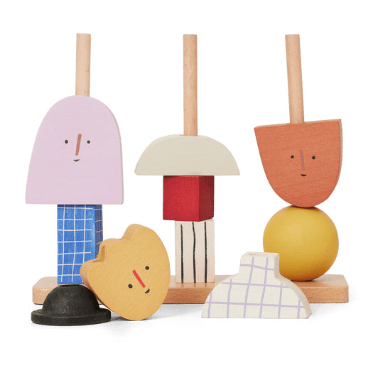 Steckfiguren - ferm LIVING Character Stacking Blocks