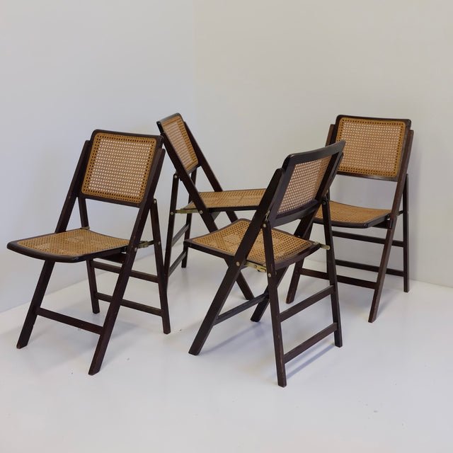 Folding chair dark - Viennese weave