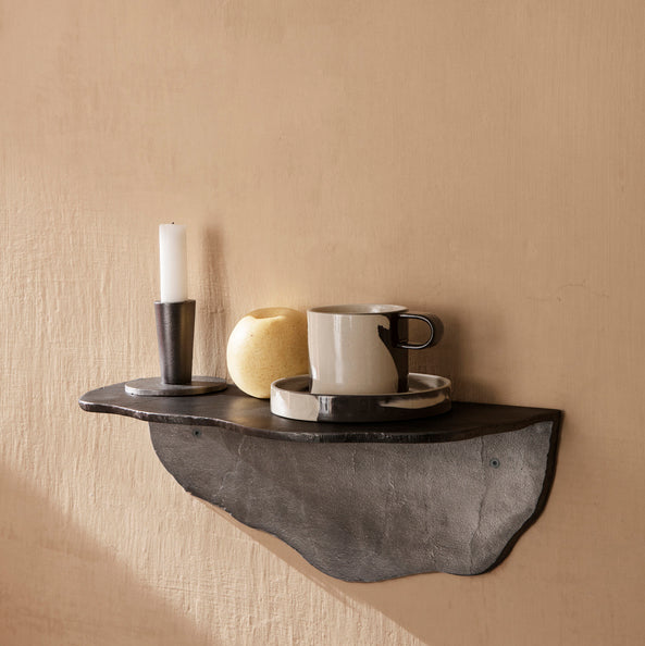 Fracture Shelf schwarz - Wandregal von ferm LIVING