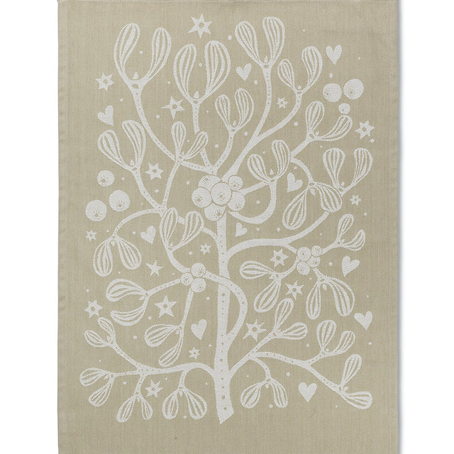 Mistletoe tea towel - ferm LIVING