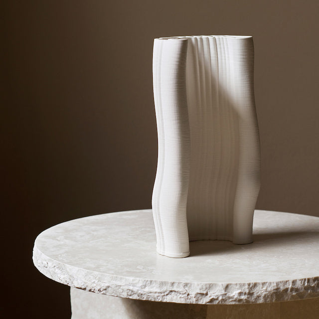 Moire Vase off-white - ferm LIVING