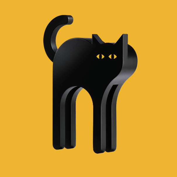 Tecta Cat - black cat from Tecta