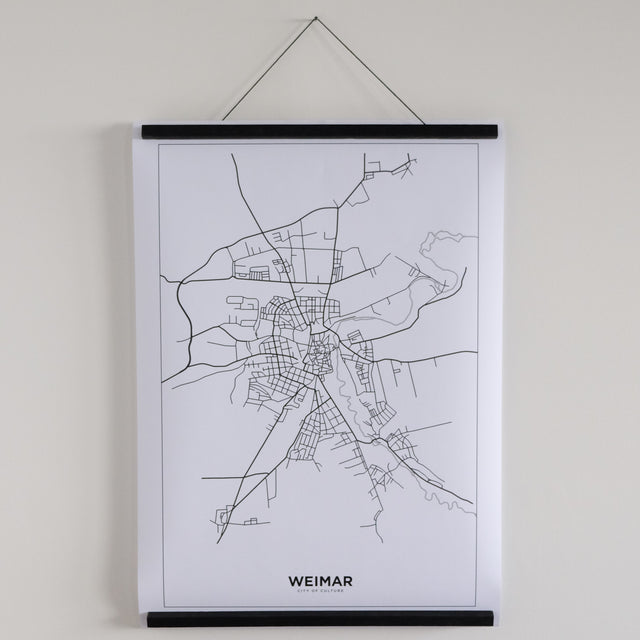 Weimar city map poster