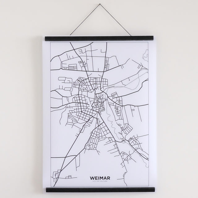Weimar city map poster