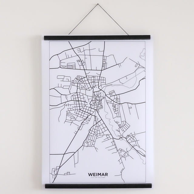 Stadtplan Weimar Poster