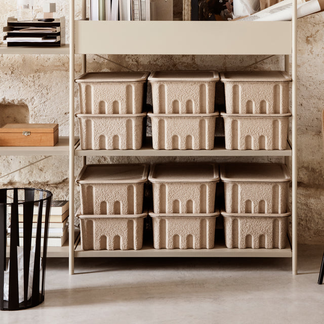 Aufbewahrungsbox groß Paper Pulp (2er Set) - ferm LIVING