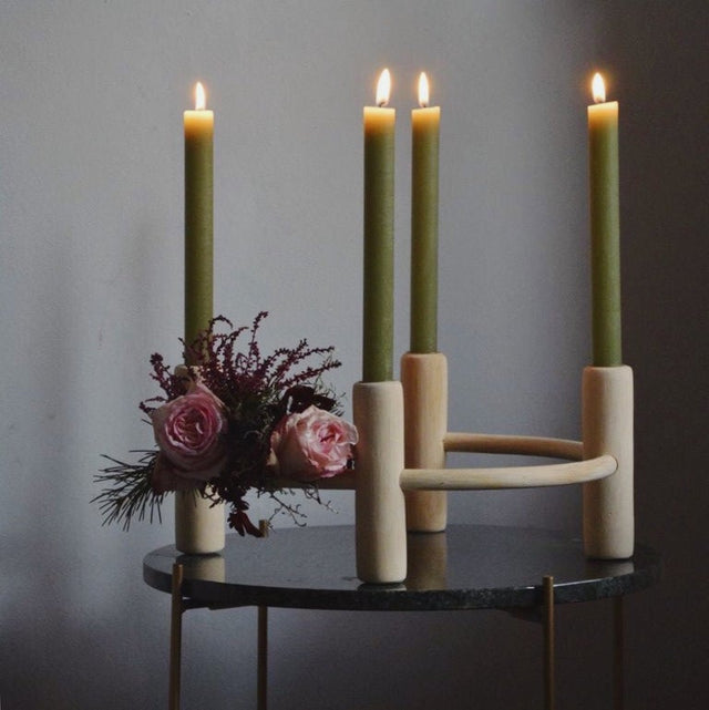 Candlestick Shine Rattan - DesignWe.Love