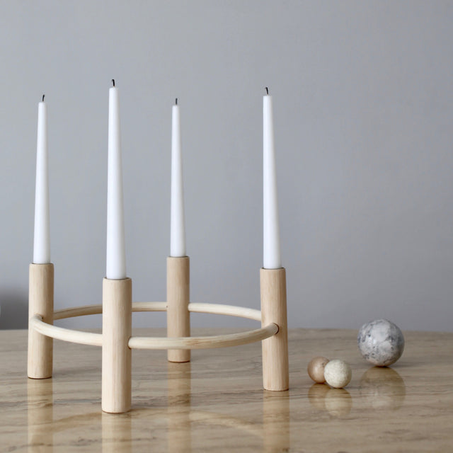 Candlestick Shine Rattan - DesignWe.Love