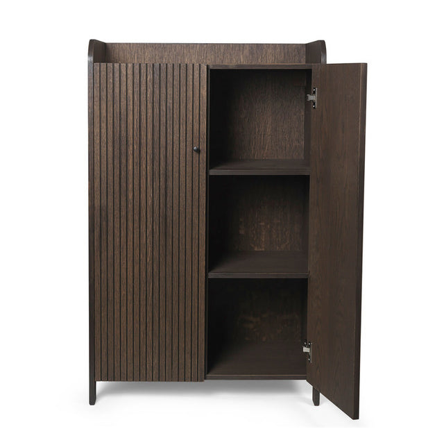 Kommode Sill Schrank niedrig Eiche dunkel - ferm LIVING