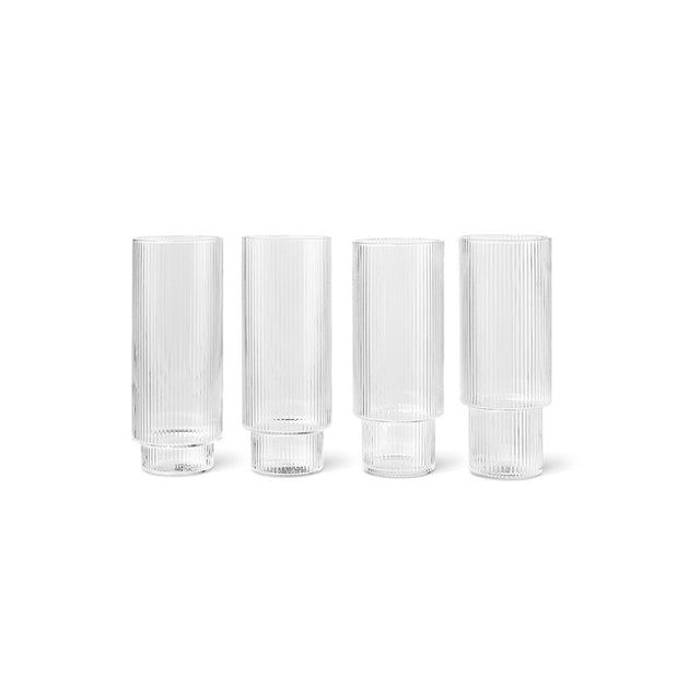 Drinking glasses, long drink glasses Ripple - ferm LIVING