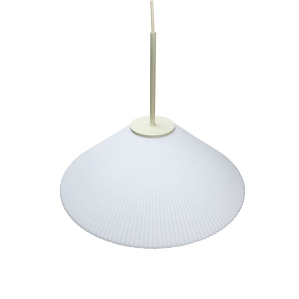 Solid pendant light sand/white - Hübsch Interior