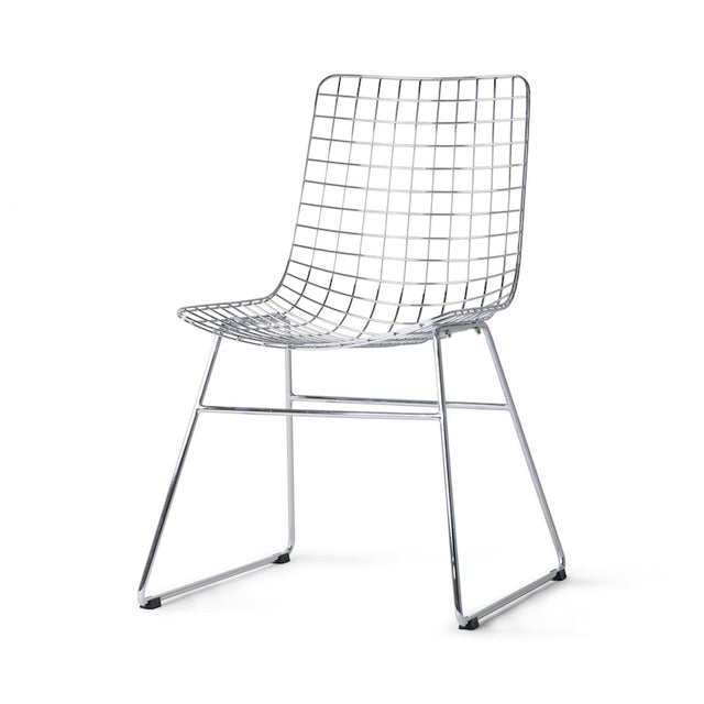 Chair Metal Wire Silver - HK Living