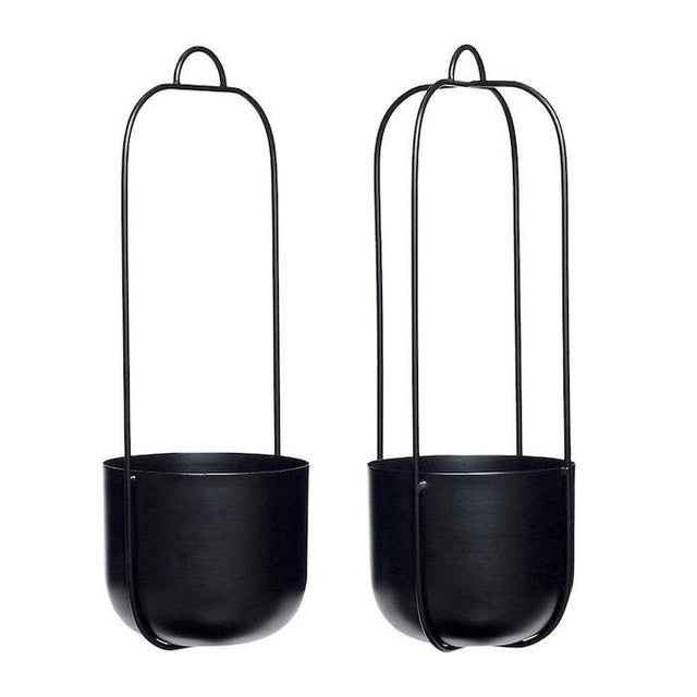 Design Blumenampel aus Metall (2er Set) von Hübsch