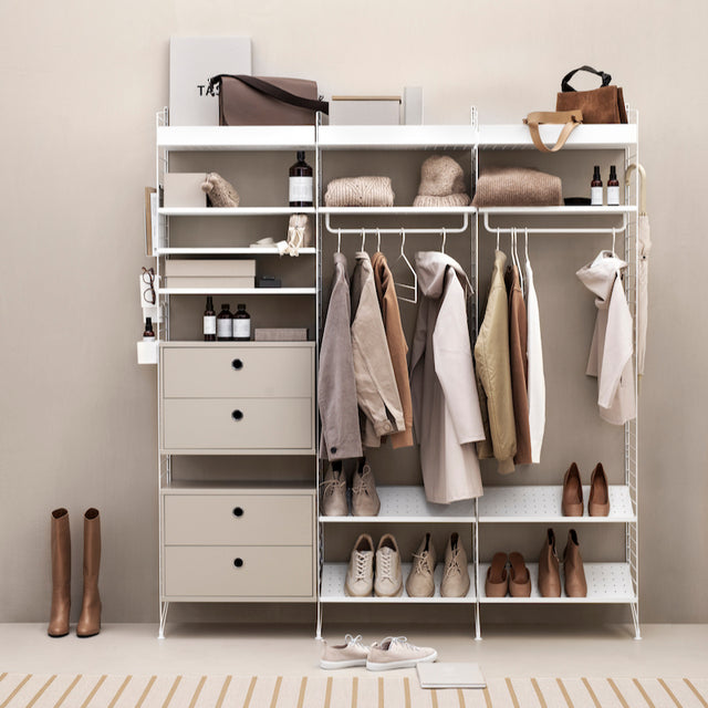 Schrank mit Schubladen 78x30cm - String Furniture