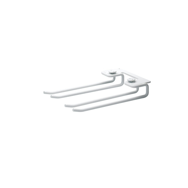Gläserschienen 20cm Weiß – String Furniture Regalsystem (2er Set)