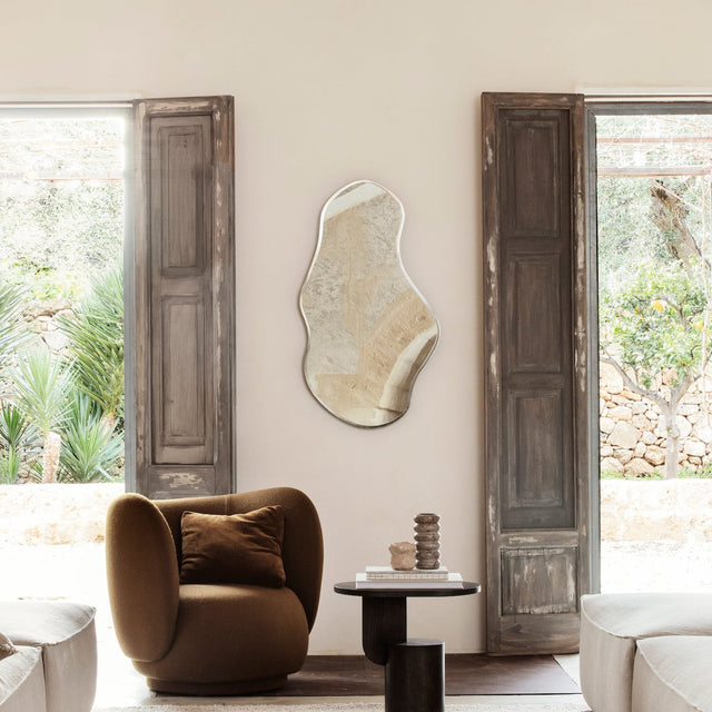 Spiegel Pond Mirror Large Messing - fermLIVING - DesignWe.Love